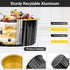 EUSOAR Ramekins with Lids, 25pcs 5oz Aluminum Foil Baking Dessert Cups, Mini Muffin Creme Brulee for Wedding Party