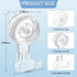 LUXEAR Suction Hooks, 2 Pack Removable & Reusable Shower Hooks for Towel Bathrobe Kitchen Storage