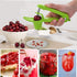 Stainless Steel Multi-Function Olives & Cherry Pitter Tool, Heavy-Duty Fruit Pit Remover for Jam Making