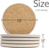 Coaster Stone Absorbent Stone Coasters, Greek Key, Set of 4, 4-1/4 Inch