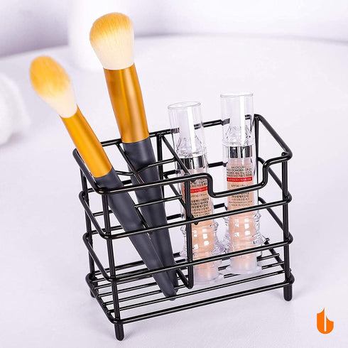 Urbanstrive Bathroom Toothbrush Holder Stand, 304 Stainless Steel Toothpaste Holder Organizer (Silver, Small)