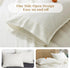 S VICTORY SYMBOL 100% Organic Linen Pillowcases, 1 Pair 20"x30", French Natural Flax Soft Basic Washed Creamy-White