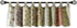 Greenland Home Blooming Prairie Authentic Patchwork Tab Top Window Valance, 84 x 21
