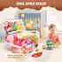 18-inch 3 Clear Bean Bag Chair for Stuffed Animals Storage Hidden Zippers Toy Organizer,Durable PVC Waterproof Material