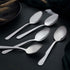 Unokit 36-Piece Silverware Set, 6.7 inch Stainless Steel Dinner Spoons, Dessert Spoon, Tablespoon, Mirror Polished,