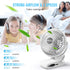 BESKAR Clip on Fan - 360° Rotation Quiet Stroller Fan with Strong Airflow, Portable Small Fan for Office, Bedroom