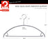 Mawa by Reston Lloyd Non Slip Metal Clothing Hanger, Smooth Shoulder Support with Skirt Hooks, Model 42-U