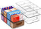 Yieach Stackable 4 Pack Snack Organizer for Pantry Shelf,Clear Pantry Organizers and Storage