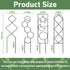 14.6in Set 4p Trellis for Potted Plants, Plant Trellis Indoor, Small Houseplant Trellis for Climbing Plants with Ties