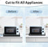 LOPNUR Appliance Sliders for Kitchen Appliances, 360° Rotating Mover, Heat Resistant Coffee Mat for Microwave, Toaster