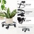 180 Lbs, 14 Inch Idzo Round Heavy Duty Plant Caddy with Wheels, Cast Iron Plant Dolly, Plant Stand with Wheels, Load