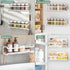 4 Pack 16 4 PACK) LUCYCAZ Wall Mounted Spice Rack with Hooks, Spice Organizer Shelf for Stove Cabinet Pantry Door,Screw