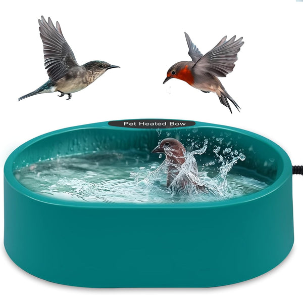 Heated Chicken Waterer, 125OZ Large Capacity Poultry Water Heater for Chicken Coop