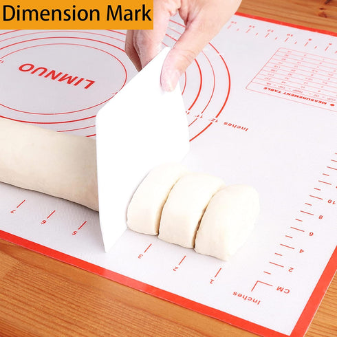 Silicone Baking Mat, Non Stick Rolling Dough with Measurements for Pie Pizza Cookies