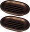 Topsky 2 Pcs Soap Dish for Shower, Double Layer Draining Soap Box with Drip Tray, Plastic, Bronze