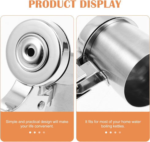 Luxshiny Tea Kettle Whistle Replacement, Stainless Steel Teapot Whistle, Water Boiling Kettle Nozzle for Kitchen