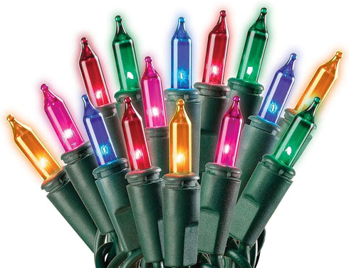 Dobar Holiday Pride Multi Color Christmas Lights with Green Wire - 100 Count
