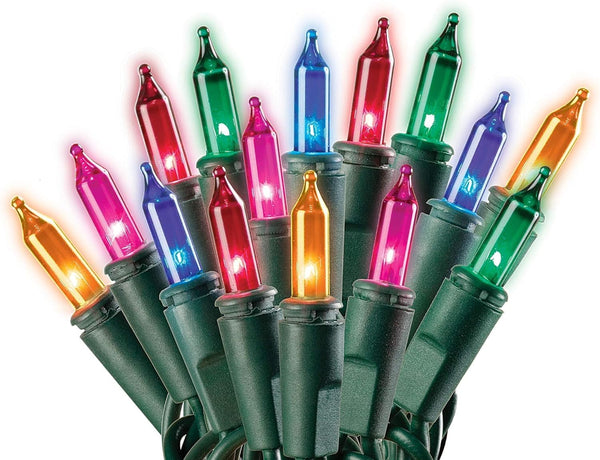 Dobar Holiday Pride Multi Color Christmas Lights with Green Wire - 100 Count