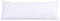 EVOLIVE Ultra Soft Microfiber Body Pillow Cover 21"x54" with Hidden Zipper Closure (White)