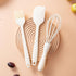 Silicone Spatula Set with Pastry Brush and Whisk, Food Grade High Heat Resistant Kitchen Spatulas (Milk White)
