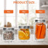 4 oz 8 Pack Cehomi Small Glass Mason Jars with Lids - Vintage Canning Jars, Pickling Jars for Jelly, Jam, Honey