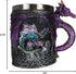 Ebros Myths And Legends Blue Fire Beowulf Purple Dragon Beer Stein - Great Gift for Dragon Lovers, Coffee Cup Mug