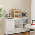 Counter, 4 BAMBANG Extra Large Bamboo Bread Box for Kitchen Double Layer Bread Storage Container Farmhouse Bread Box