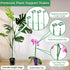 17.9IN 42.3IN 3Pack Extendable Plant Stakes, Length Scalable from to Plant Support Stake, Orchid Sticks with Clips