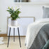 ARTORA 18 Inch (18.11' 9.25") Indoor Plant Stand, Mid Century Wood Plant Stool Adjustable White Corner Tall Plant Sand