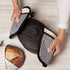 Now Designs by Danica Superior Potholder, Narrow Stripe Black