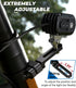 2 PCS UTV Light Bar Mounts, Sturdy Aluminium Alloy LED Light Bar Mounting Brackets for 1.5"-2.1" Roll Bars