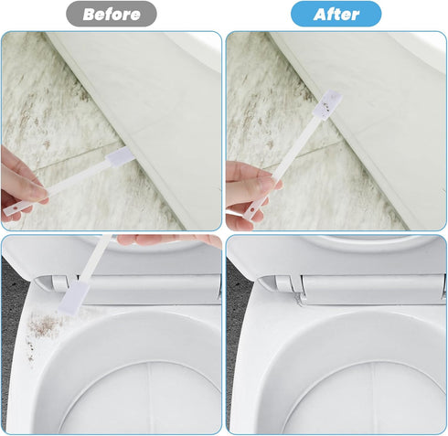 50Pcs Disposable Crevice Cleaning Tool, Crevice Brush for Small Spaces, Keyboards, Grooves - White