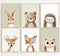 Tanmart Woodland Animal Nursery Wall Art Decor Baby Kids Canvas Poster Safari Animal