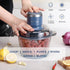 La Reveuse Food Processor, Electric Chopper with 7-Cup Glass Bowl, 300W, Blue