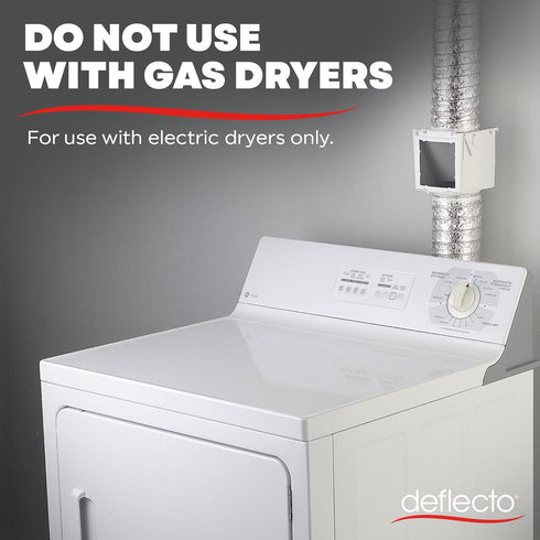 Deflecto Extra Heat Dryer Saver, Compatible with 4 Inch Transition Ducts, White