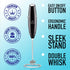Zulay Kitchen Handheld Powerful Double Whisk Milk Frother - Foam Maker with Stand for Coffee, Latte, Matcha, Frappe,