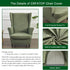 2 CRFATOP Polyester Wing Chair Covers Piece Stretch Wingback Chair Slipcover Solid Wingback Armchair Covers