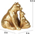8 4 6.5 Inch Guichifun Kissing Bear Statues Collectible Figurines - Resin Gold Mother and Baby Bear Statues for Home