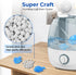Funmit 6 Pack Universal Humidifier Cleaner Fish, Compatible with Most Humidifiers and Fish Tanks, Blue