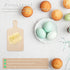 Operitacx Mini Wooden Cutting Board Craft, 6 Pcs Rustic Paddle Kitchen Board for Home Decor, 4.5"x2.36"