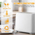 Toaster Cover 2 Slice, 2 Pack Silicone Washable Machine Cover, 6.22x4.09in Kitchen Appliance Covers (Gray)