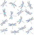 30 Pieces Dragonfly Anti-Collision Window Clings, Glass Reminder Prism Decals to Avoid Bird Strikes