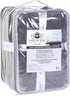 600 6 Set- 2 2 2 HILLFAIR Premium GSM - Piece Towel Bath, Hand & Washcloth - Grey Cotton Bath Towels - Machine