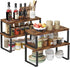 Set of 4 Kitchen Cabinet Shelf Organizers, 15.75'' Width, Stackable & Expandable Kitchen Storage, Spice Rack for