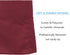 BOHARERS Waist Apron with 3 Pockets - Red Waitress Waiter Server Short Apron