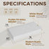 Dreamland 16 Inch White,6.7 Inch OfficeSet 2 Long Floating Shelves in Deep Floating Shelf for Wall,Large Display