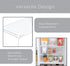 Smart Design Stacking Cabinet Shelf Rack - Extra Large 22 x 10 Inch - Steel Metal Wire Organizer for Kitchen