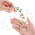 Yungyan 50 Pieces Small Mini Glass Bottles with Cork Stoppers Set, Tiny Cork Bottles with Eye Screws & Funnel for DIY