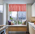 Buffalo Red and White Check Kitchen Window Valance - 2 Pack Half Short Gingham Plaid Home Decor Curtain