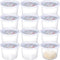 Pizza Dough Proofing Box, Set of 12 Stackable Containers with Lid for Family Size Dough